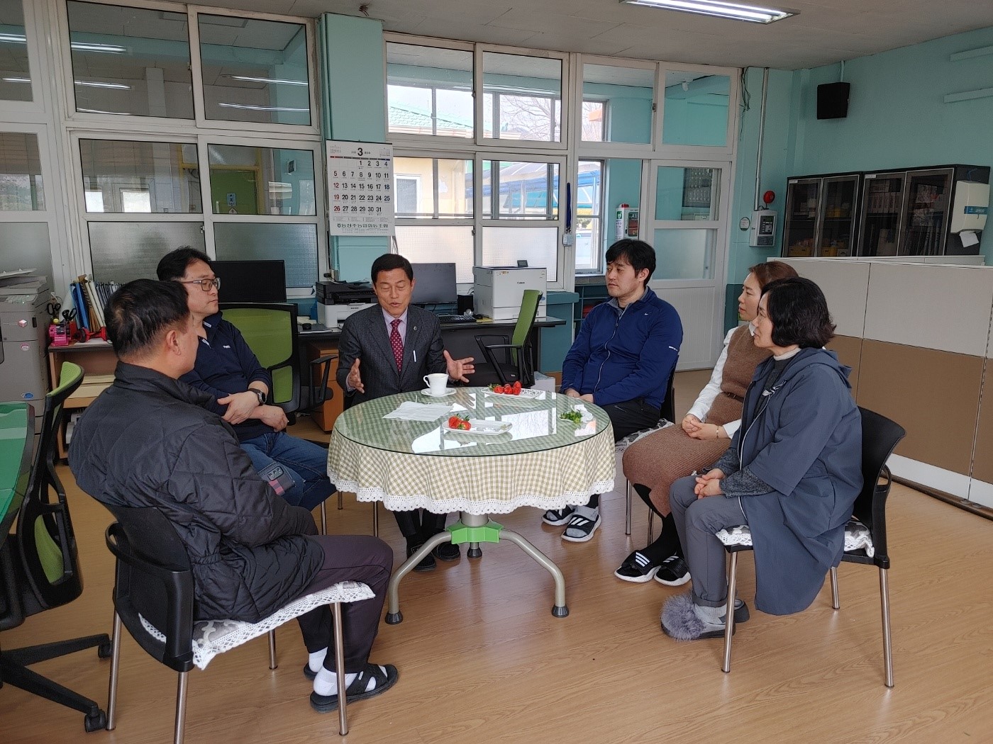 김현문 위원장, 미원초 금관분교·미원초·미원중 방문하여 지역주민과의 간담회 실시 - 5