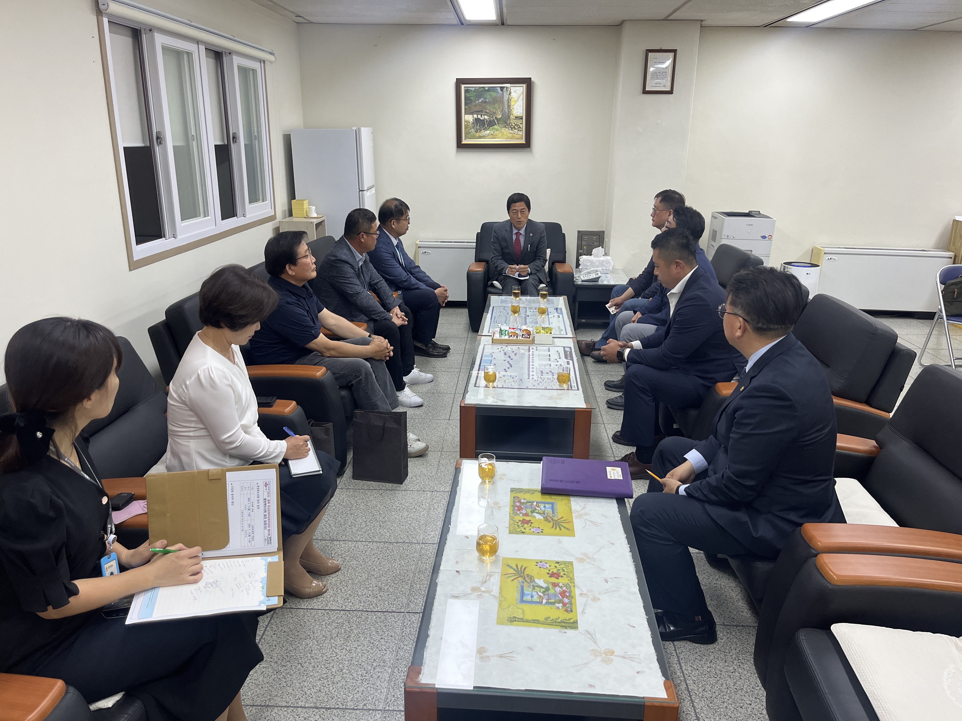 김현문 위원장, 충청북도학교운영위원회위원장협의회장 및 임원진과의 간담회 - 1