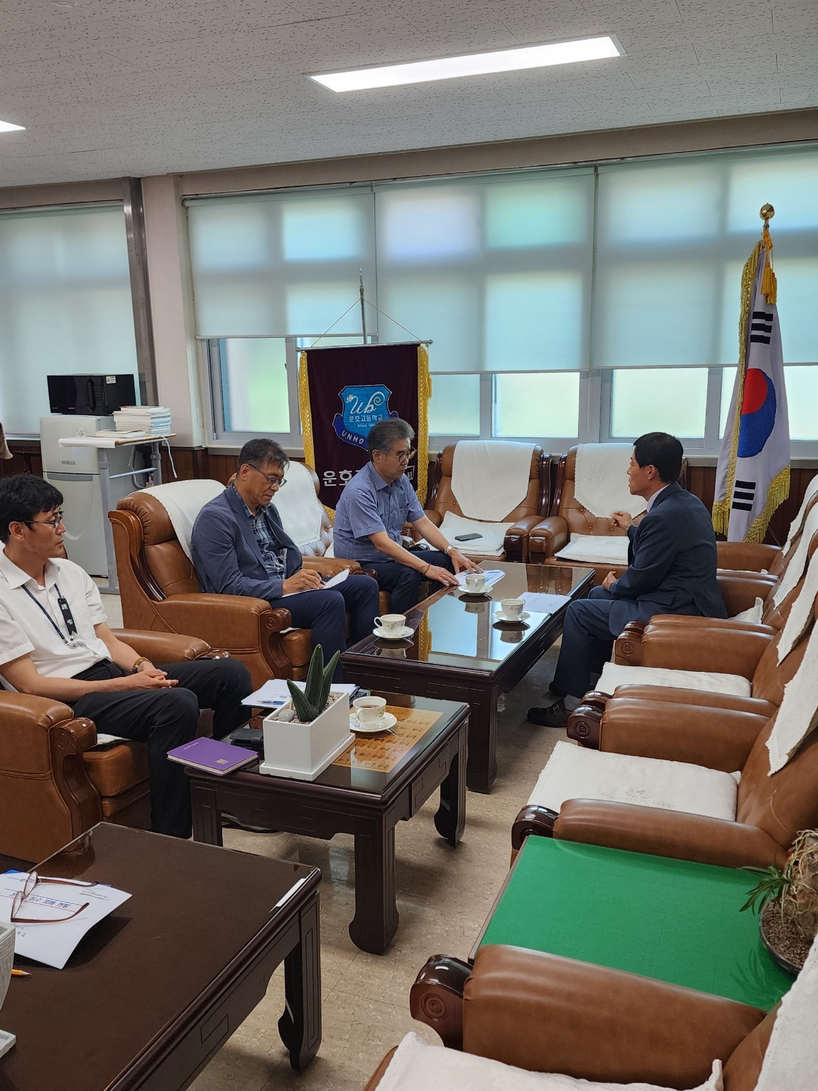 김현문 위원장, 운호고등학교 현지 확인 - 1