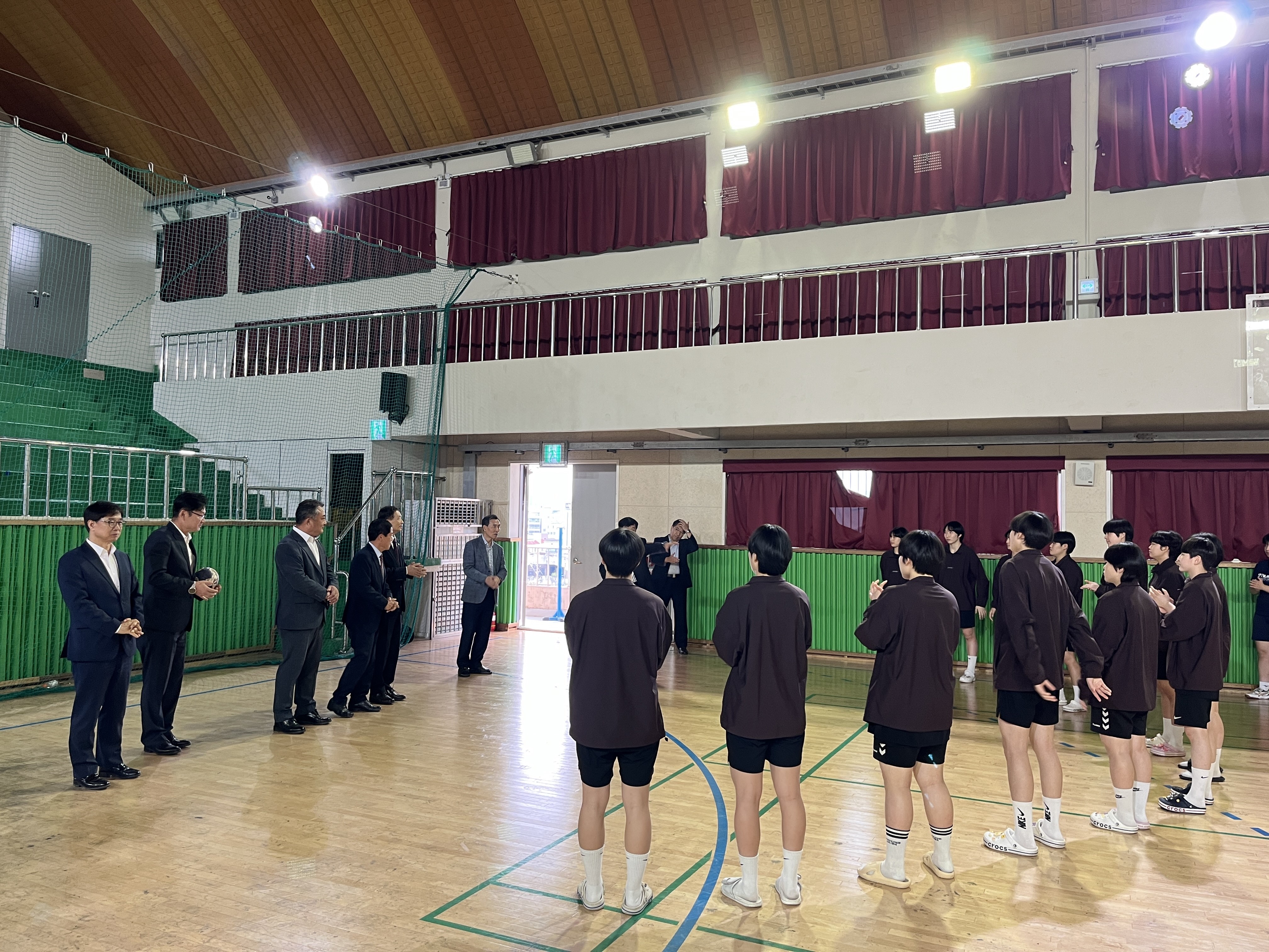 교육위원회, 제104회 전국체육대회 출전 선수 사전 격려 방문(충북고, 일신여고) - 2