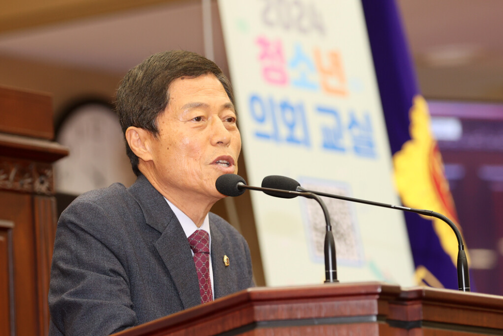 김현문 위원장, 율량초 청소년의회교실 참여 - 2