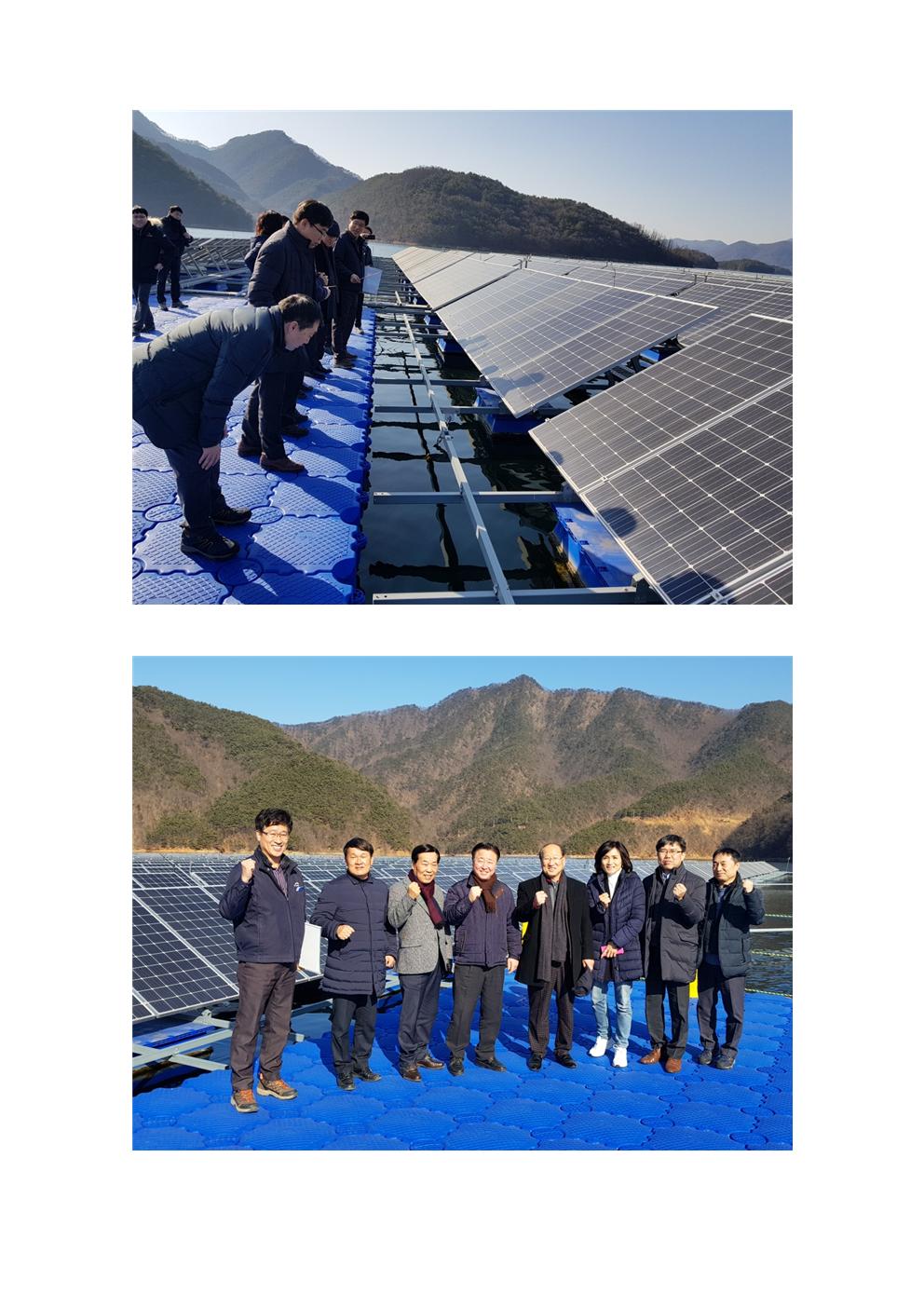산업경제위원회 청풍호 수상태양광시설 방문 - 4