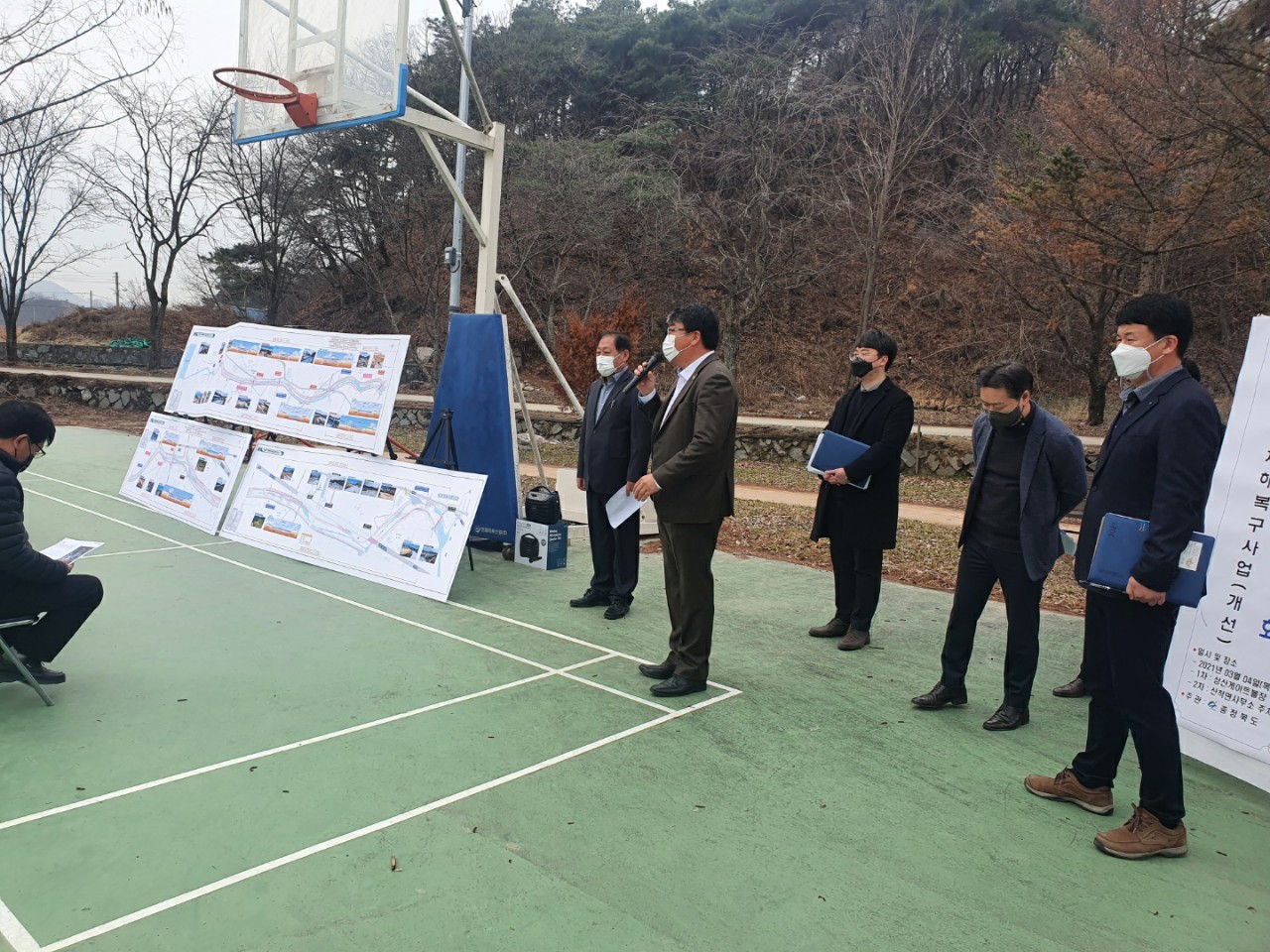 충북도 서동학 의원, 송강천 재해복구사업 주민설명회 참석  - 1