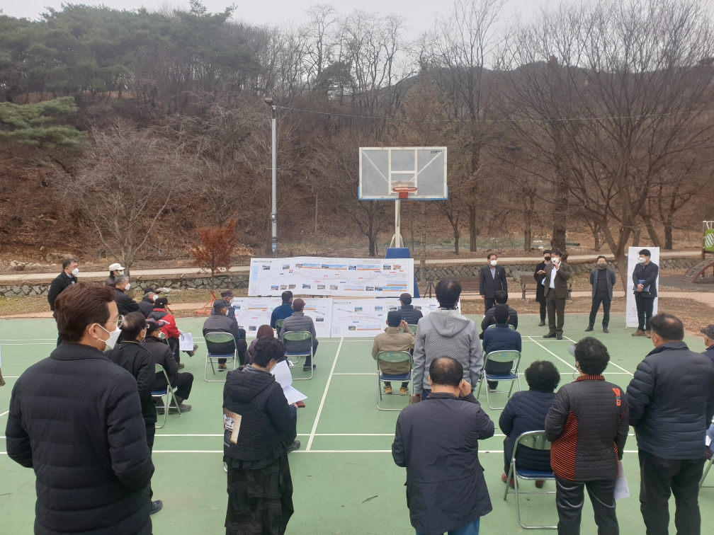 충북도 서동학 의원, 송강천 재해복구사업 주민설명회 참석  - 2