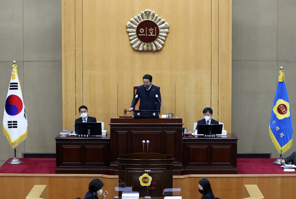 충청북도의회 제395회 정례회 제3차 본회의 개의   - 2