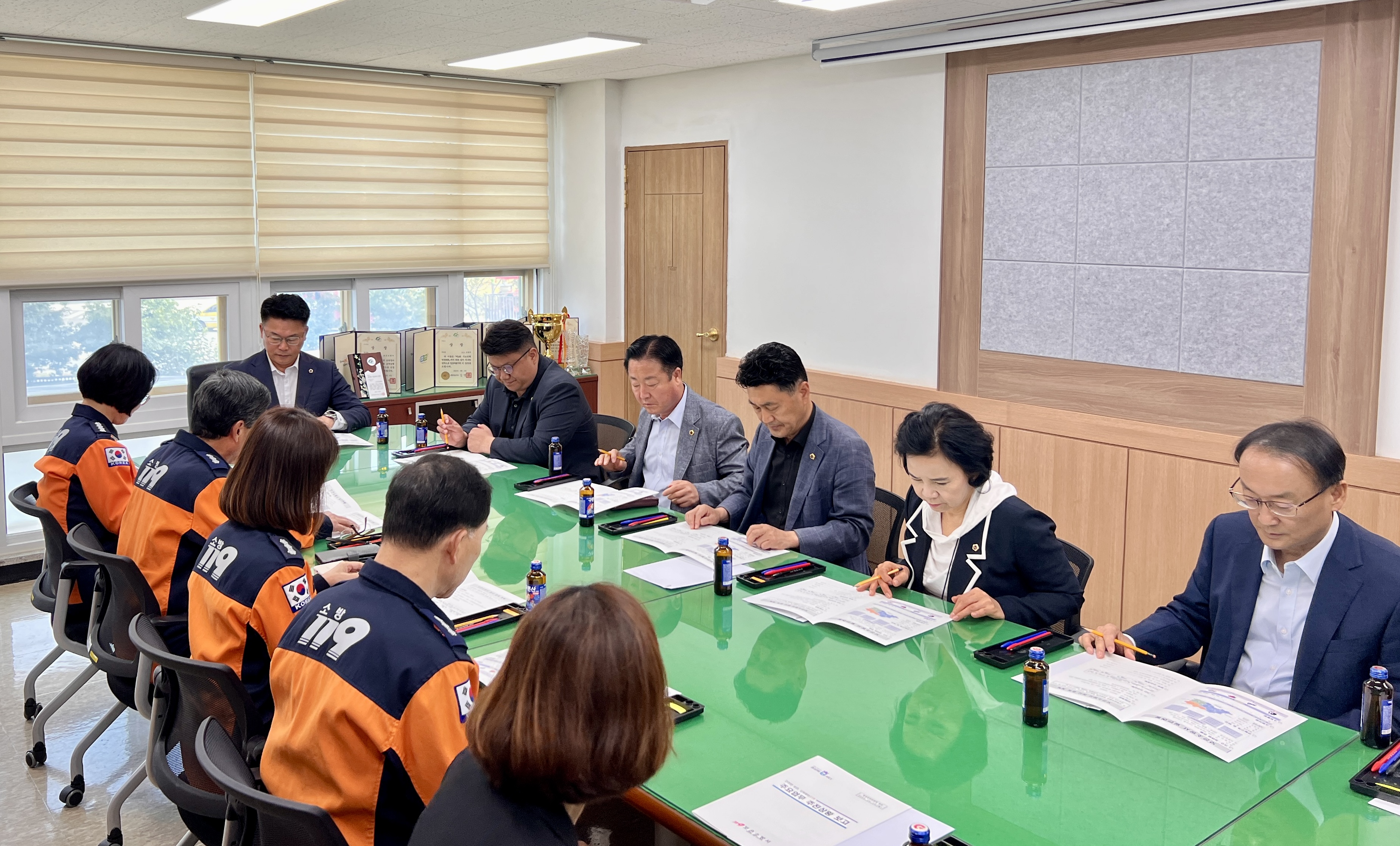 도의회 행정문화위 보은소방서 증축 현장 확인 - 1