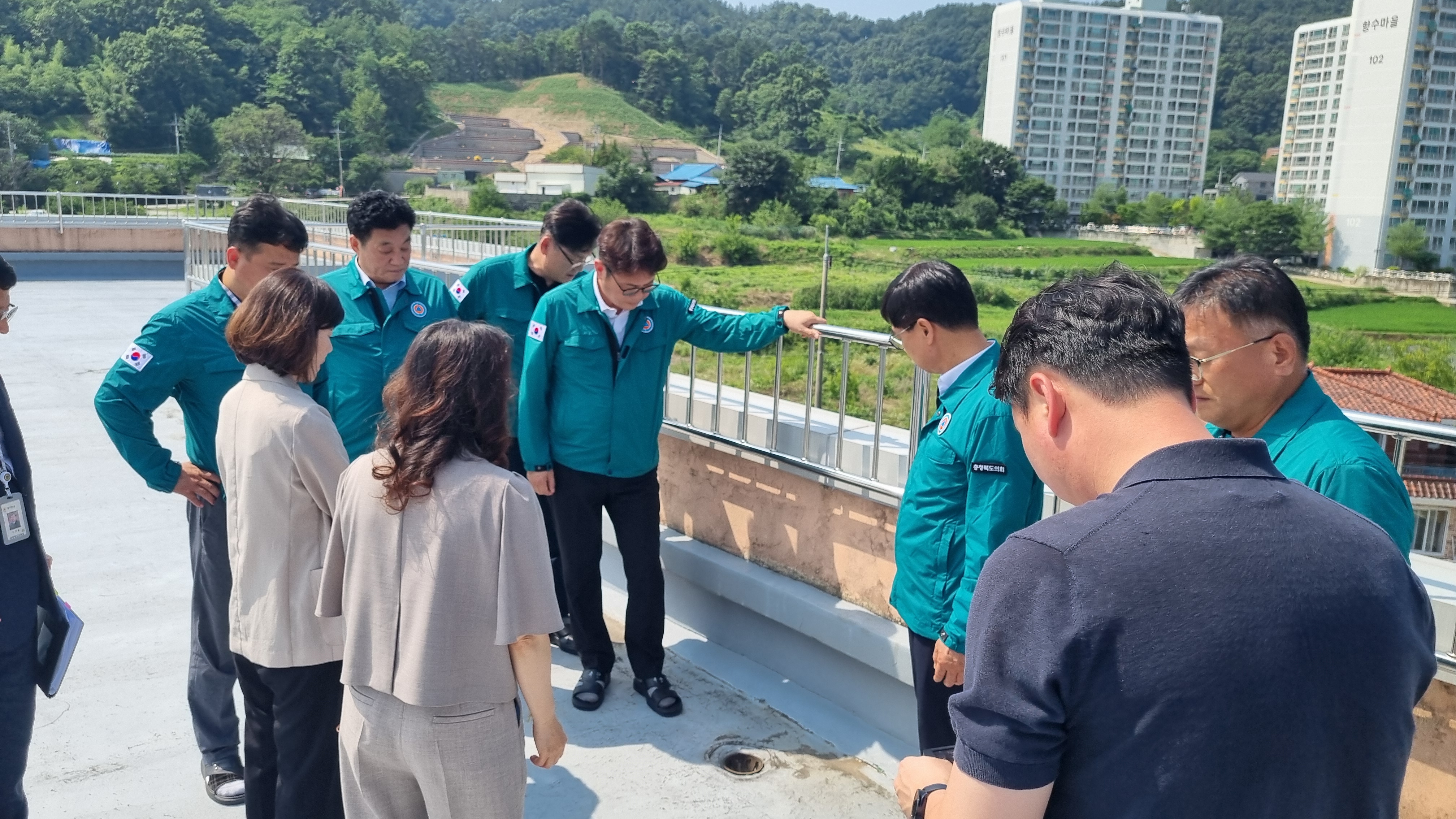 교육위원회 옥천 호우 피해 학교 현장 방문 - 1