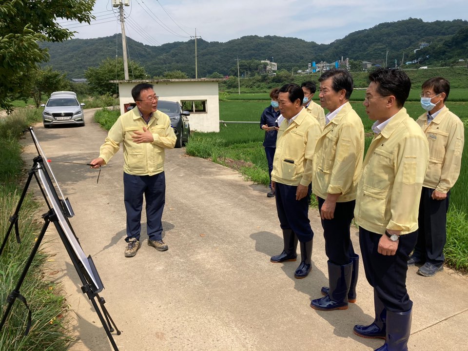 박문희 도의장, 진천 침수피해지역 현장 방문 - 3