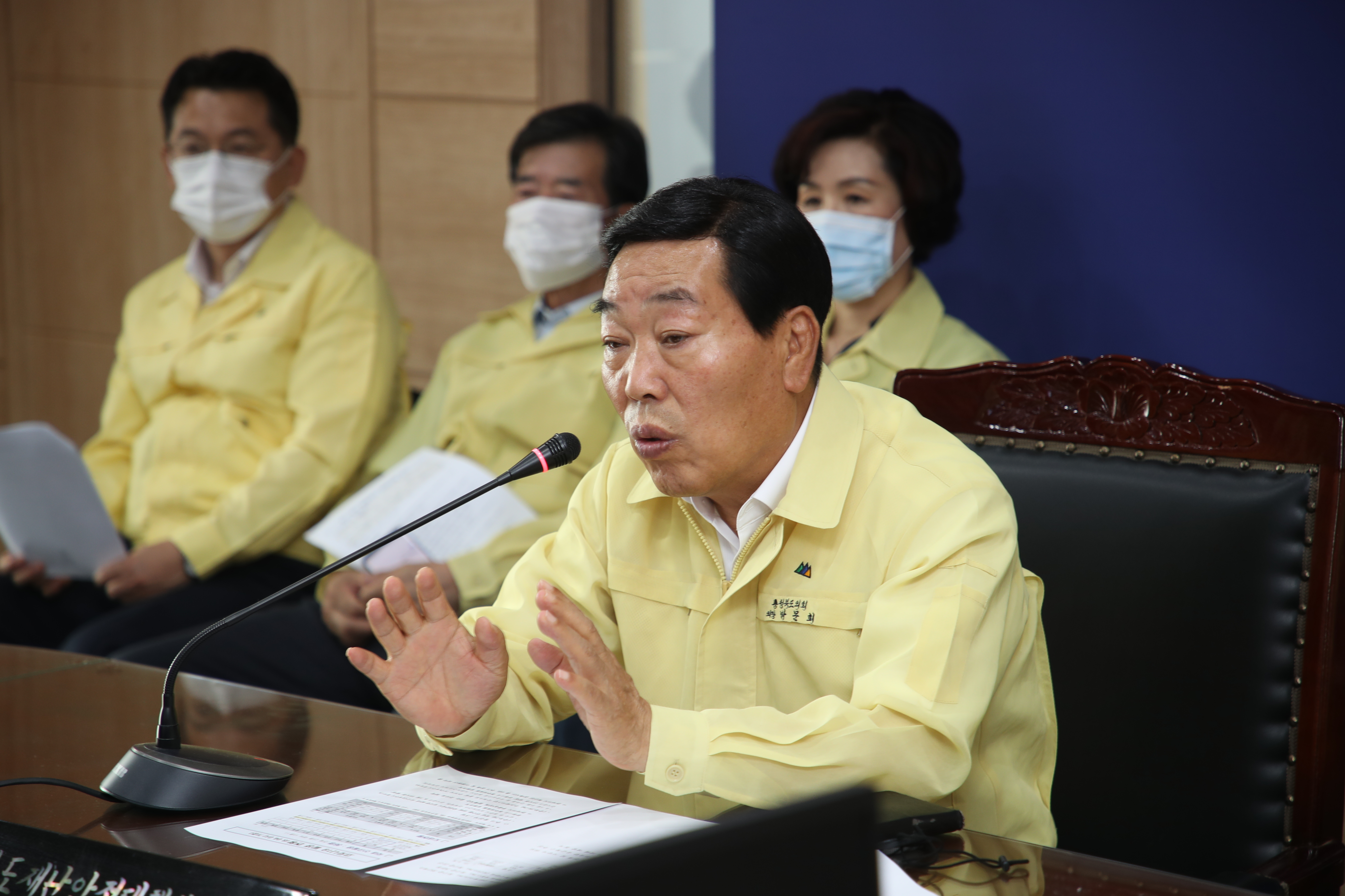 박문희 의장, 호우피해 재난안전대책본부 근무자 격려 - 1