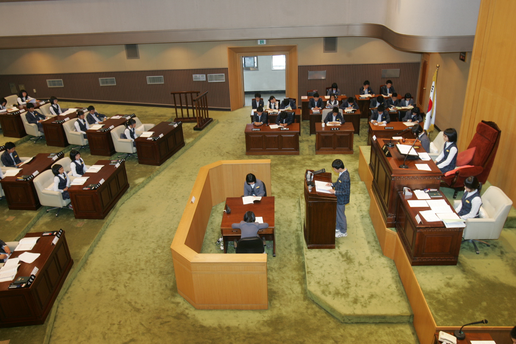 삼성중학교 학생들 청소년 의회교실 운영 - 2