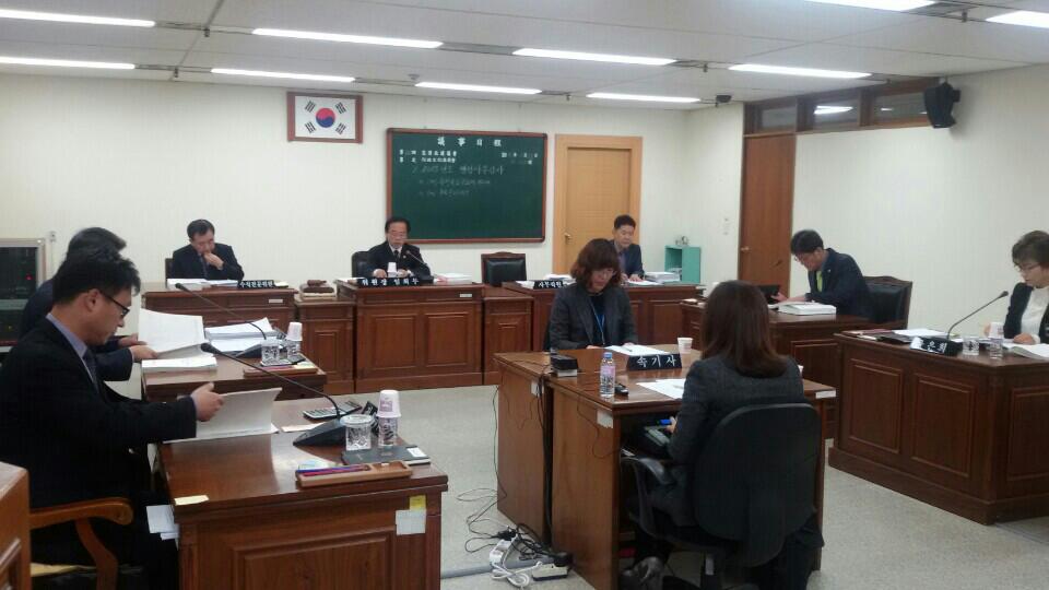 행문위 행정사무감사 마지막 날, (재)충청북도문화재연구원, (재)충북문화재단  - 1