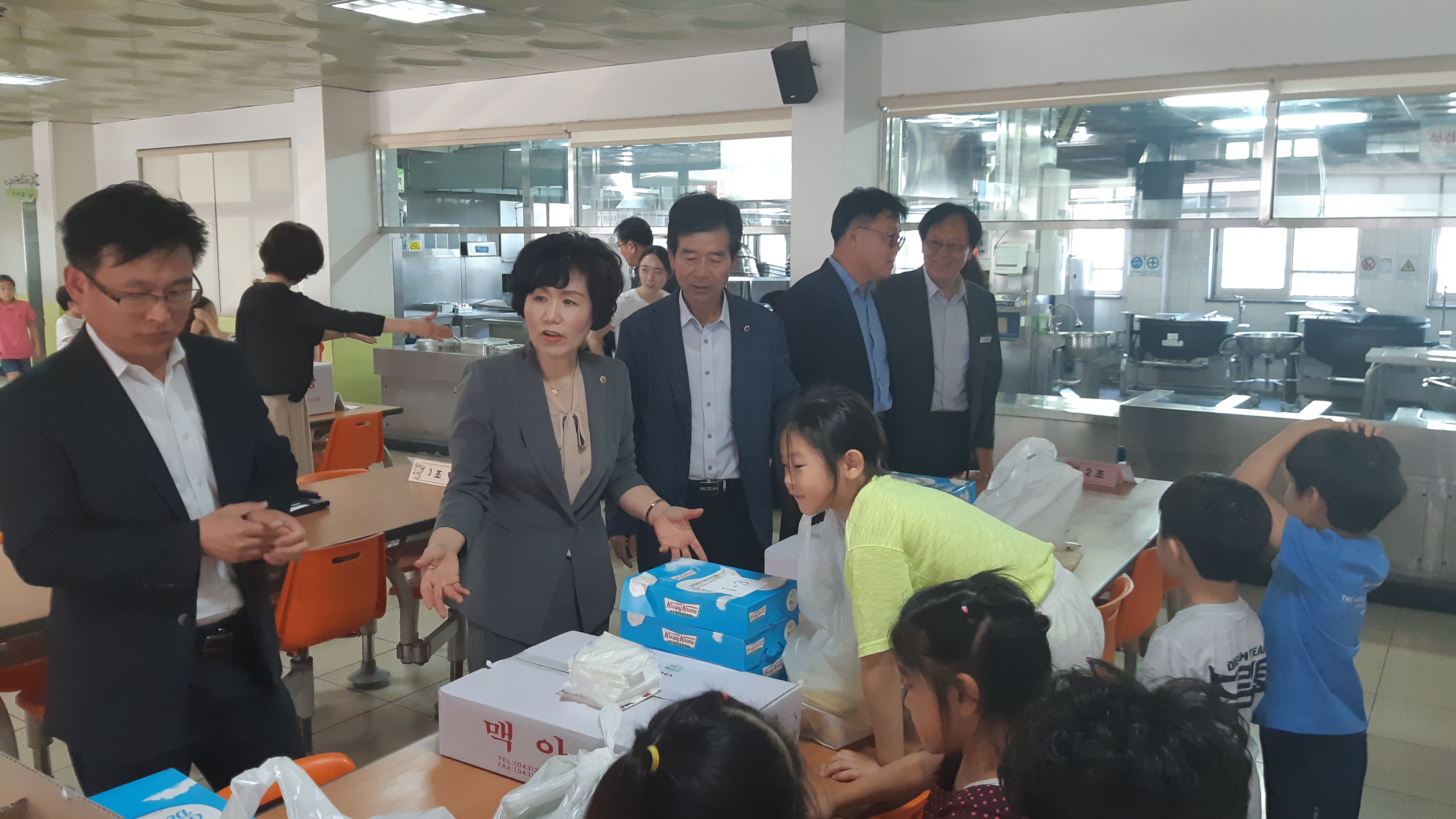 교육위원회 원평초등학교 급식운영 현장 방문 - 1